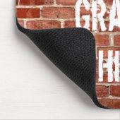 Brick Wall Persoonlijke graffiti Muismat (Hoek)