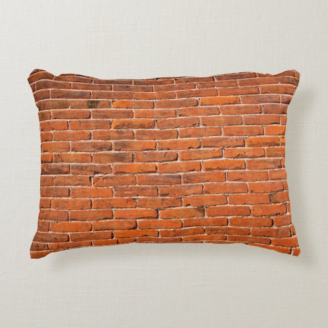 Brick wall red brick wall wall accent kussen (Voorkant)
