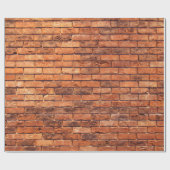 Brick wall red structure masonry cadeaupapier (Vlak)