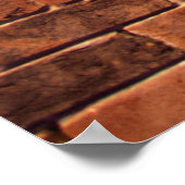 Brick wall red structure masonry poster (Hoek)