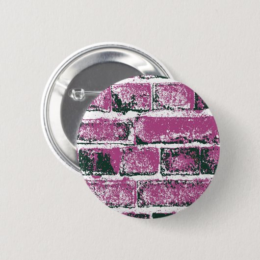 BRICK WALL RONDE BUTTON 5,7 CM (Voorkant /achterkant)