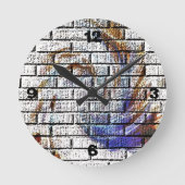 BRICK WALL RONDE KLOK (Voorkant)