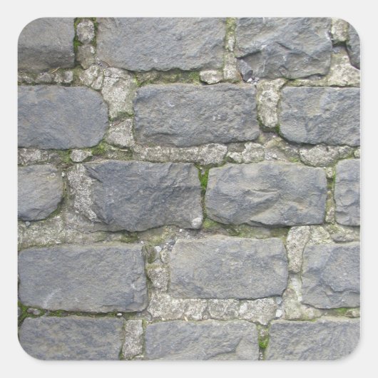 Brick Wall stickers, aanpassen Vierkante Sticker (Voorkant)