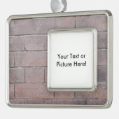 Brick Wall Verzilverd Kader Ornament (Links)