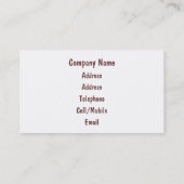 BRICK WALL VISITEKAARTJE (Achterkant)