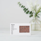 Brick Wall Visitekaartje (Staand voorkant)