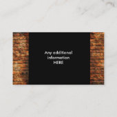 Brick Wall Visitekaartje (Achterkant)