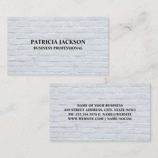 Brick Wall Visitekaartje (Voorkant / Achterkant)
