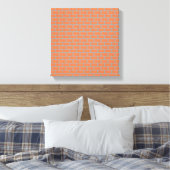 Brick Wall Wrapped Canvas 12" x 12", 1,5", Single Afdruk (Insitu (Slaapkamer))