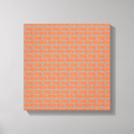 Brick Wall Wrapped Canvas 12" x 12", 1,5", Single Afdruk (Voorkant)
