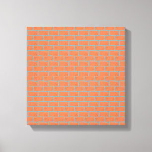 Brick Wall Wrapped Canvas 12 x 12 inch, 1,5 inch, Afdruk