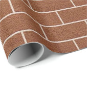 Brick Wall Wrapping Paper - aangepaste tekst Cadeaupapier (Rol Hoek)