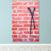 Brick Wall X Canvas Afdruk (Insitu (Houten vloer))