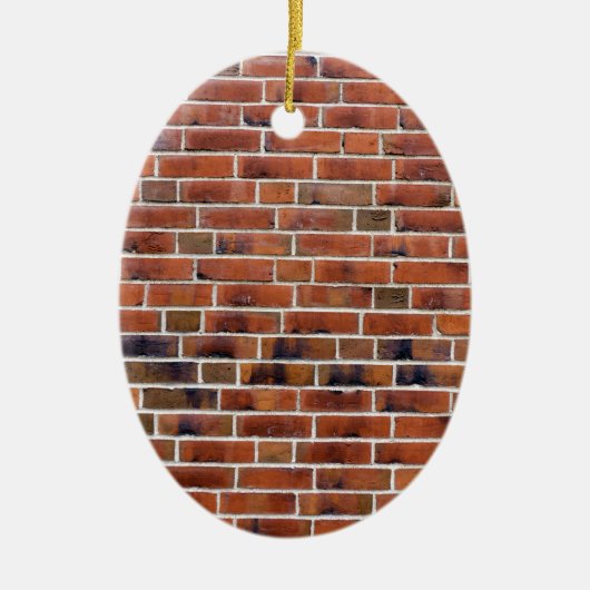 Brick-wand met gewrichten keramisch ornament (Voorkant)