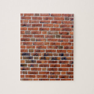 Brick-wand met gewrichten legpuzzel