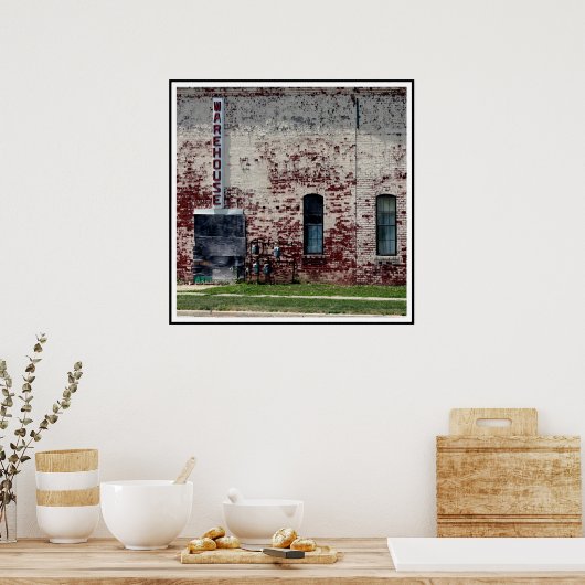 Brick Warehouse Poster (Keuken)