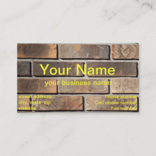 Brick-winkelkaarttemplate Visitekaartje