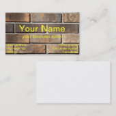 Brick-winkelkaarttemplate Visitekaartje (Voorkant / Achterkant)