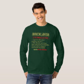Brickie Bricklay Construction Bricklayer T-shirt (Voorkant volledig)