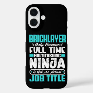 Bricklayer Baan Titel Beroep Grappige Bouwer iPhone 16 Hoesje