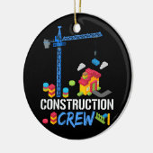 Bricklayer Building Blocks Maste Keramisch Ornament (Links)