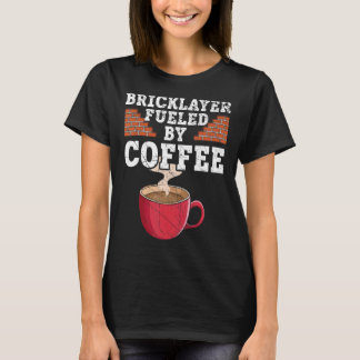 Bricklayer met koffie-caffeine Brick T-shirt