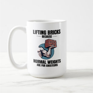 Bricklifting Humor: Voorbij gewone gewichten Brick Koffiemok