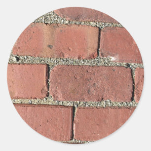 Bricks - Antiek straatbevers Ronde Sticker