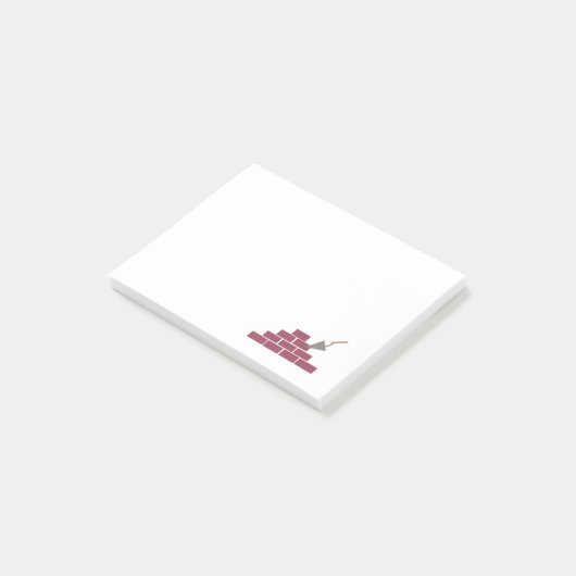 Bricks en Trowel Post-it® Notes (Schuin)