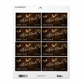 Bricks met  Edisonverlichting met liefde en Bedank Etiket (Full Sheet)