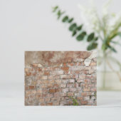 Bricks oude muur briefkaart (Staand voorkant)
