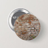 Bricks oude muur ronde button 5,7 cm (Voorkant /achterkant)
