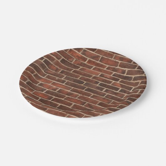 Bricks Pattern Papieren Bordje (Gekanteld)