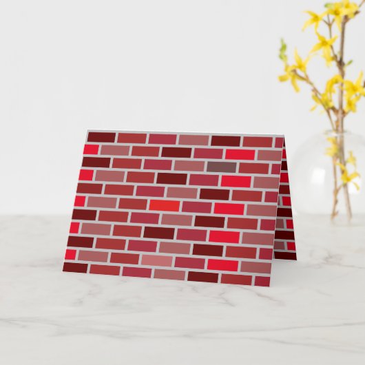Bricks Stone Worker Fab Cool Carte d'anniversaire (Fleur jaune)