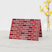 Bricks Stone Worker Fab Cool Verjaardag Kaart (Gele Bloem)