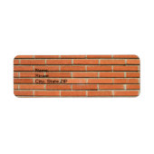Bricks Wall Etiket (Voorkant)