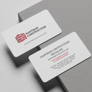 Bricks Wandbouw Carpenter Aannemer logo Visitekaartje