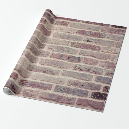 Bricks wandstenen constructie cadeaupapier (Uitgerold)