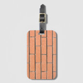 Brickwandpatroon Bagagelabel (Voorkant (verticaal))