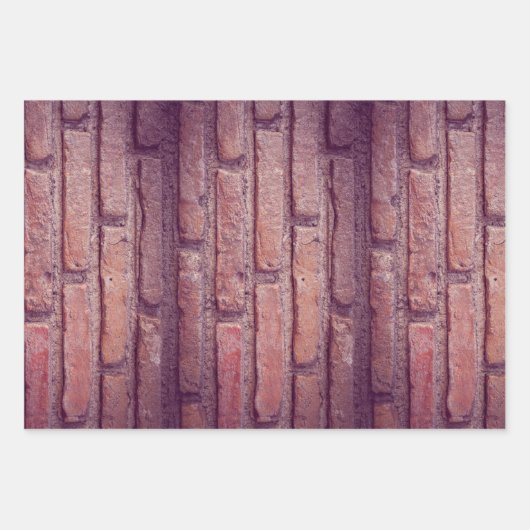 Brickwandpatroon Inpakpapier Vel (Voorkant 3)