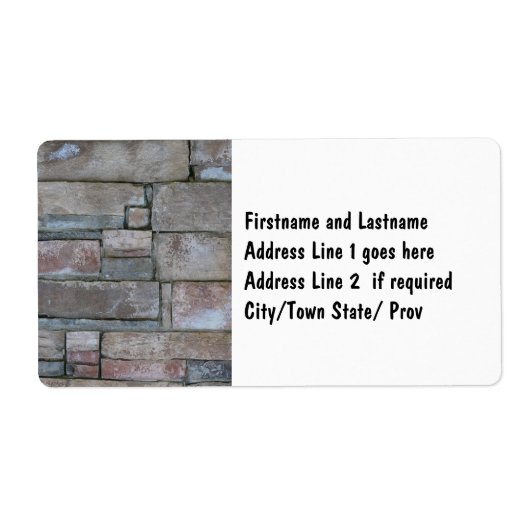 Brickwerk voor Mason of Brick Layer Etiket (Voorkant)
