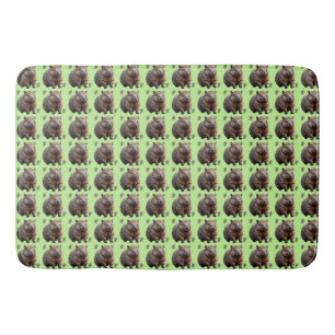 Brickwork Burrow: A Wombat's Green Canvas, Badmat