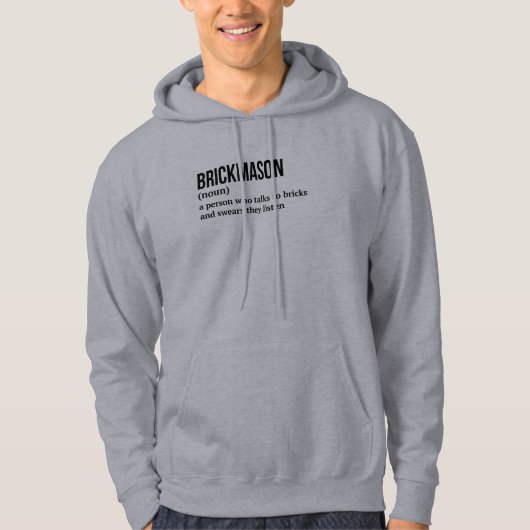 Brickworker Definition - Drôle Sweat - shirt à cap (Devant)