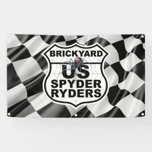Brickyard Chapter - Banner Finish Flag Logo