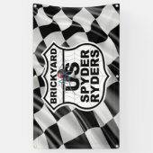 Brickyard Chapter - Banner Finish Vlag Logo (Verticaal)
