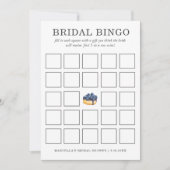 Bridal Bingo | Blauwbes Cheesecake Kaart (Voorkant)