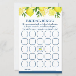 Bridal Bingo Lemon Bridal Shower Game
