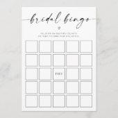 Bridal Bingo Vrijgezellenfeest Programma (Voorkant)