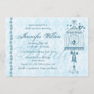 Bridal Birdcage Wedding Shower Kaart