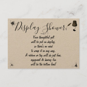 Bridal bruiloft Shower Pen & Inkwell Enclo weergev Informatiekaartje